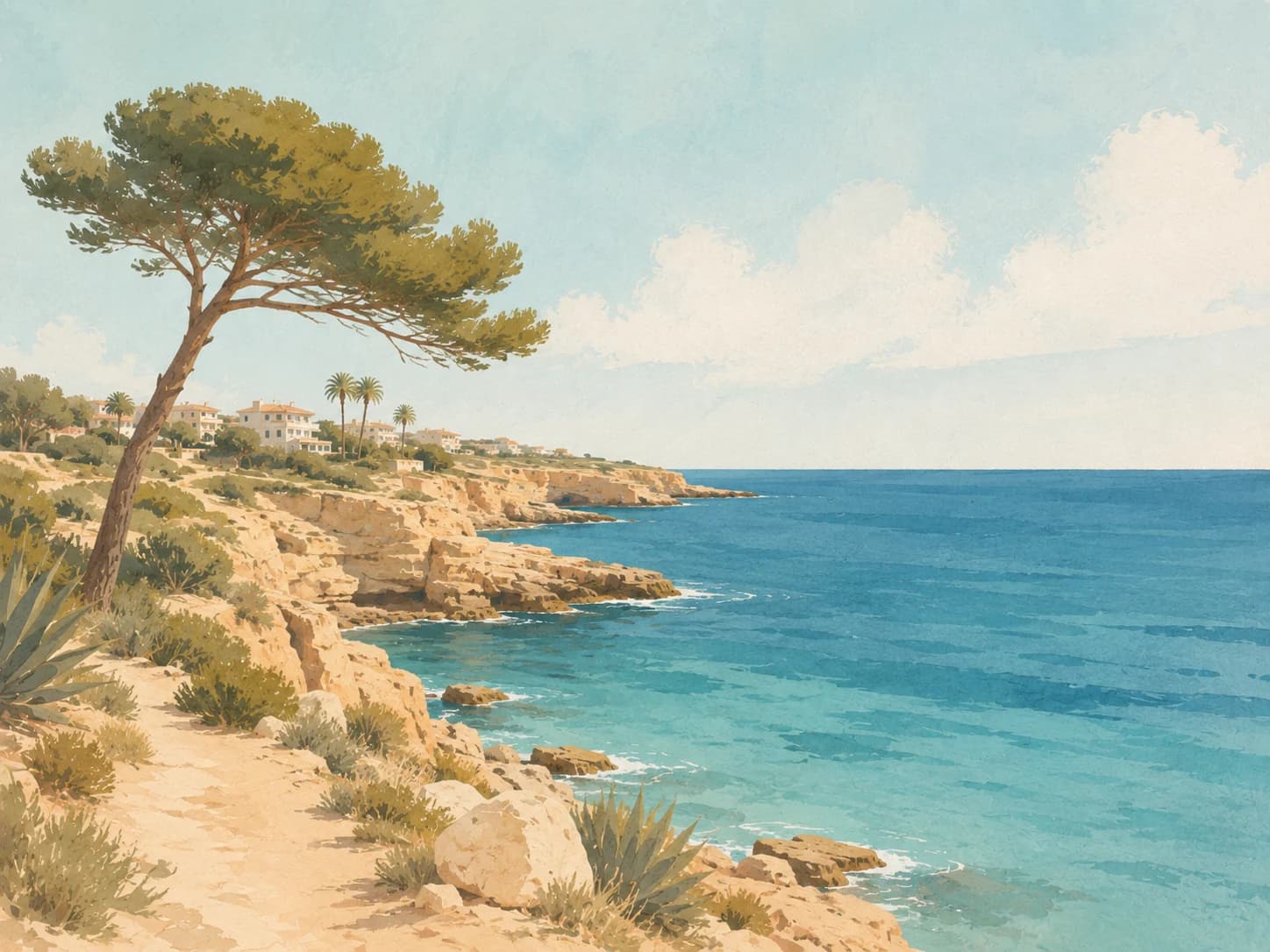 Illustration von Cabo Cervera in Torrevieja
