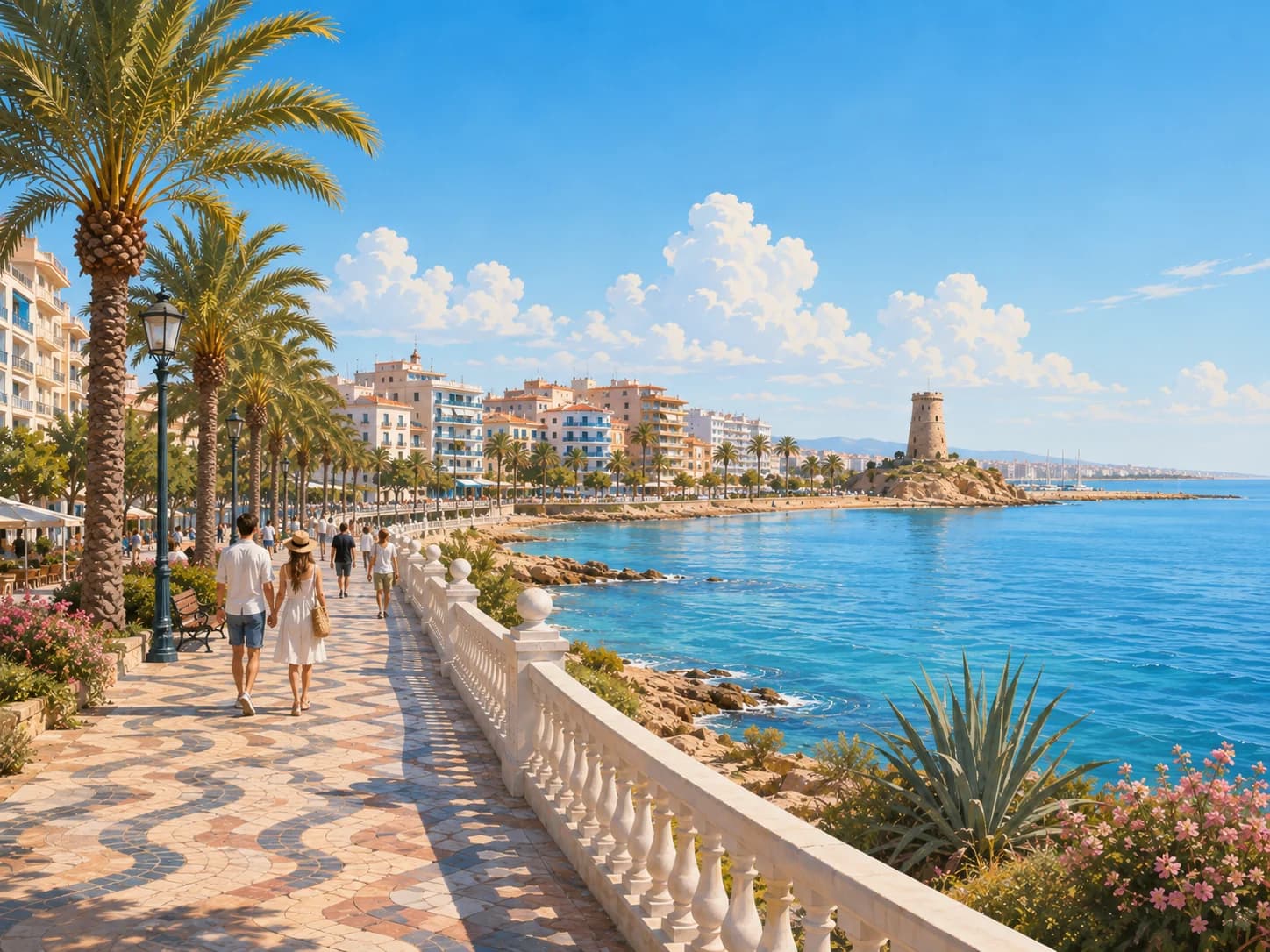 Dique de Levante y frente marítimo de Torrevieja